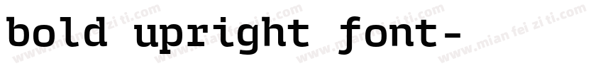 bold upright font字体转换